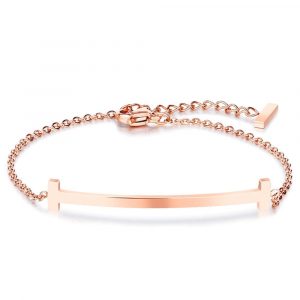 Sleek Bar Bracelet Rose Gold