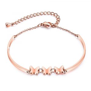 Dreamer Butterfly Banglet In Rose Gold