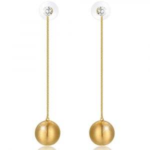 Golden Ball Earrings