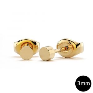 Simplicity Stud Earrings 3mm