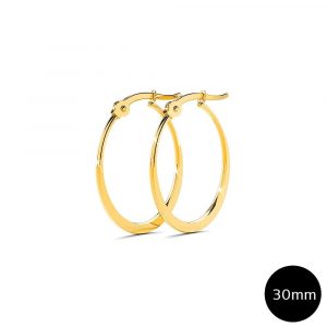 Sexy Oval Hoop Earrings 30mm