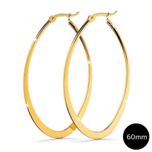 Sexy Oval Hoop Earrings 60mm