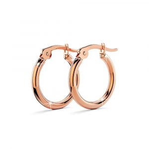Trishia Hoop Rose Gold Layered Earrings 15mm