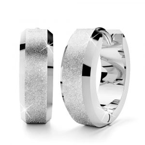Glitter Textured Huggie Earrings 4mm
