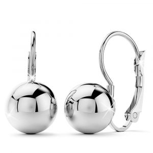 Glam Ball Leverback Earrings