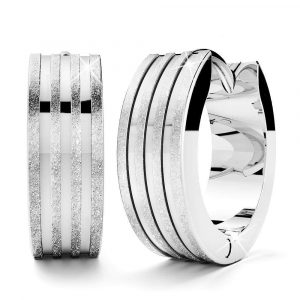 Angel Textured Huggie Earrings