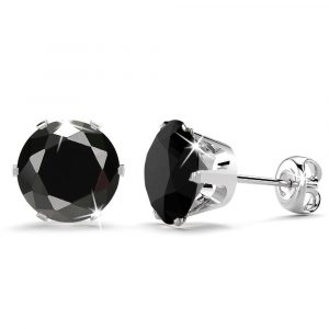 Nabeeyla Black Stud Earrings|10mm