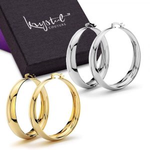 Boxed 2 Pairs Annie Graduated Hoop Earrings Set