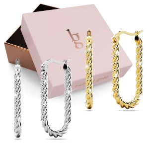 Boxed 2 Pairs of Chic Earrings Set