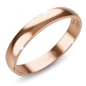 Solid Round Stainless Steel Bangle in Rose Gold 8mm