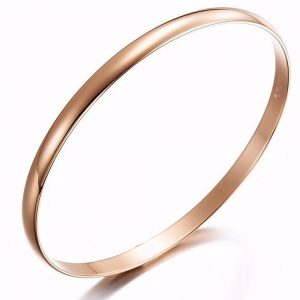 Medium Line Bangle Rose Gold