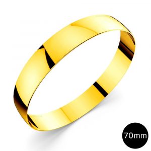 Xtra Large Bangle Gold 70mm