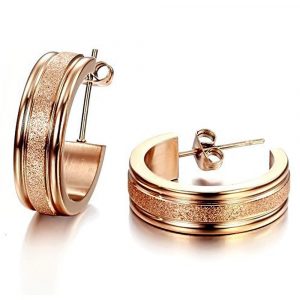 Gold C Line Rose Gold Huggies