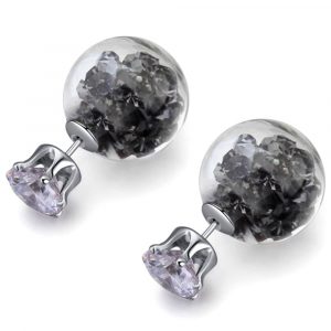 Stardust Bubble Earrings Grey