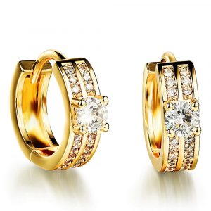 Huggie Earrings CZ Shine