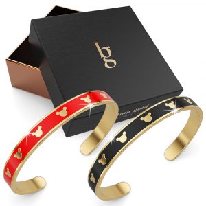 Boxed Beauty with Love Earrings and Bangle Set in White Gold