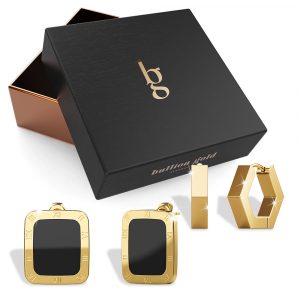 Riana Zaila 2 pairs Boxed Earrings Set