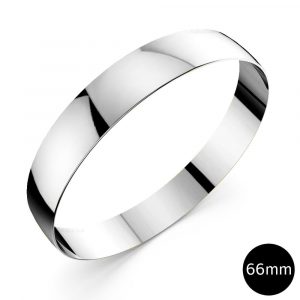 Xtra Large Bangle White Gold 66mm