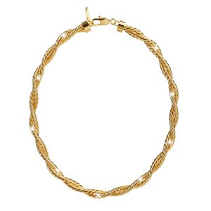 Bea Gold Double Twist Necklace