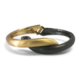 Carlow Mix in Gold and Gun Black Bracelet