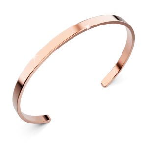 Avenue Classic Cuff Bangle Rose Gold Titanium