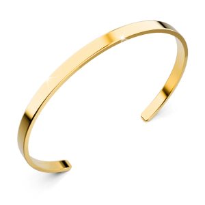 Avenue Classic Cuff Bangle Gold Titanium