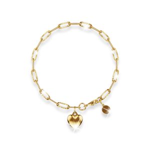 Rogue Heart Gold Stainless Steel Bracelet