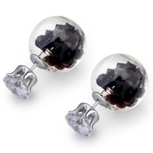 Stardust Bubble Earrings Black