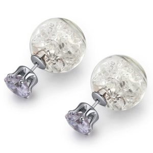 Stardust Bubble Earrings Clear