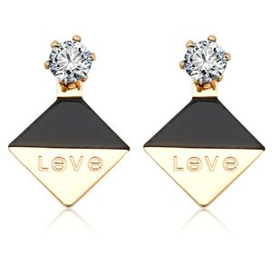 Geo Love Earrings
