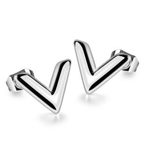V-Style Stud Earrings