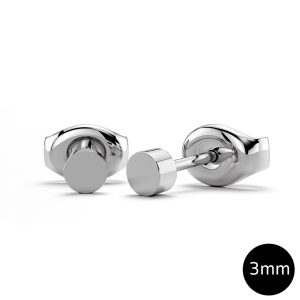 Simplicity Stud Earrings 3mm
