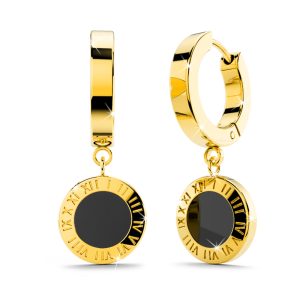 Roman Numeral Drop Earrings