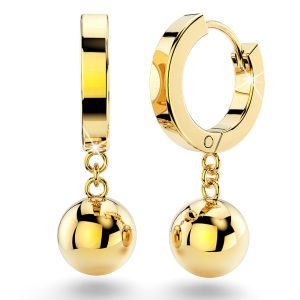 Brilliant Ball Huggie Earrings