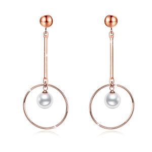 Antique Round Pearl Earrings
