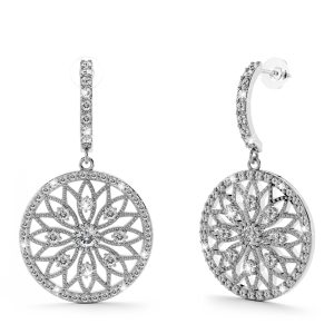 Flower of Life Intricate Dangle Earrings