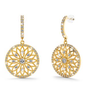 Flower of Life Intricate Dangle Earrings