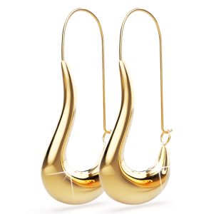 Dakota Chunky Gold Titanium Hoop Earrings