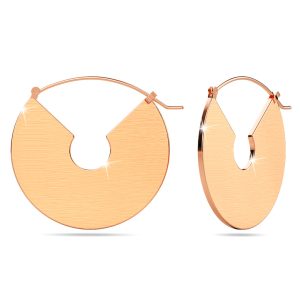 Grande Rose Gold Titanium Hoop Earrings
