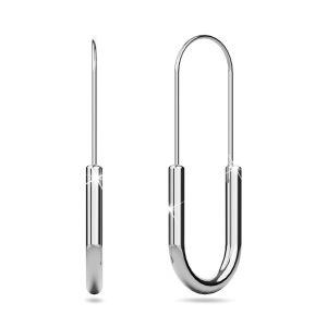 Havana White Gold Titanium Dangle Earrings