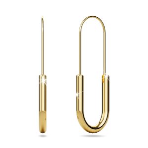 Havana Gold Titanium Dangle Earrings