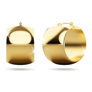 Erica Gold Titanium Hoop Earrings