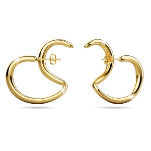 Double The Fun Gold Titanium Hoop Earrings