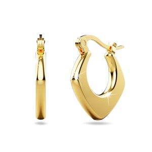 Sylvia Gold Titanium Hoop Earrings