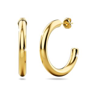 Erica Gold Titanium Hoop Earrings 38mm