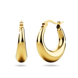 Ava Gold Titanium Hoop Earrings