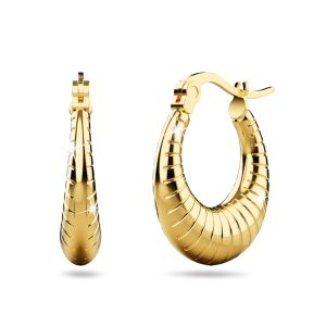 Sierra Gold Titanium Hoop Earrings