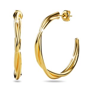 Elsa Gold Titanium Stud Earrings