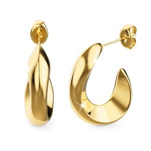 Precious Gold Titanium Stud Earrings