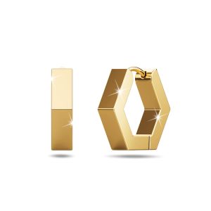 Riana Hoop Gold Layered Earrings